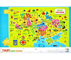 Пазл Мапа України (Коробка 27х18)
