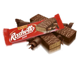 Вафельний батончик Roshetto Dark chocolate