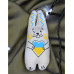 Keychain "Bunny with a yellow-blue heart"