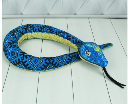  М’яка іграшка Змійка з українським орнаментом