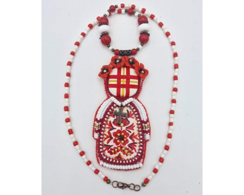 Намисто мотанка-берегиня "Маківочка"